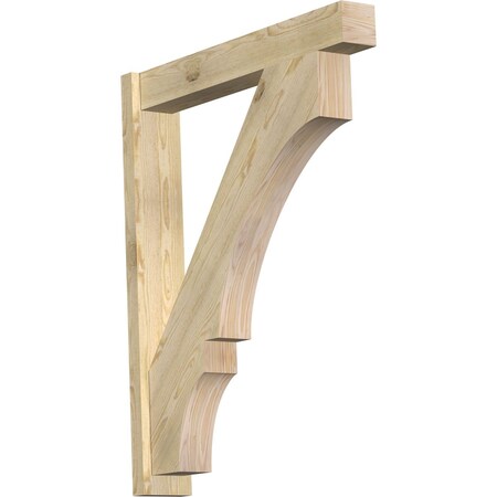 Ekena Millwork Balboa Block Rough Sawn Outlooker, Douglas Fir, 6"W x 36"D x 44"H OUT06X36X44BOA05RDF